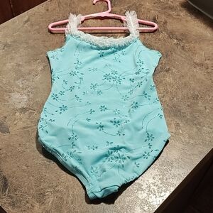 Turquoise Floral Kids Costume